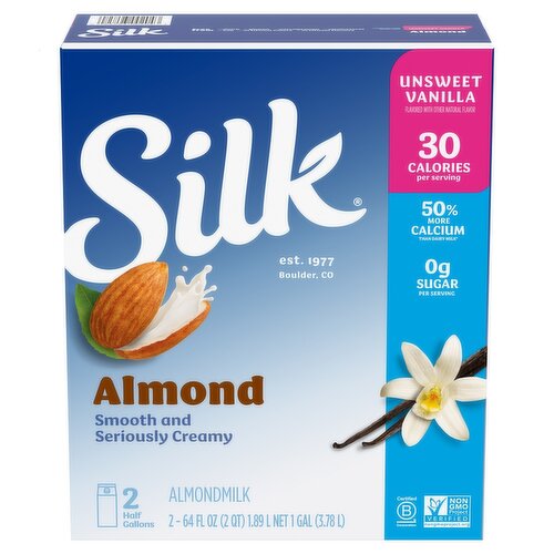 Silk Almondmilk, Unsweetened, Vanilla